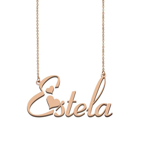 estela custom name necklace personalized pendant for women girls birthday gift friends jewelry 18k gold plated stainless steel, Silver
estela custom name necklace personalized pendant for women girls birthday gift friends jewelry 18k gold plated stainless steel, Silver