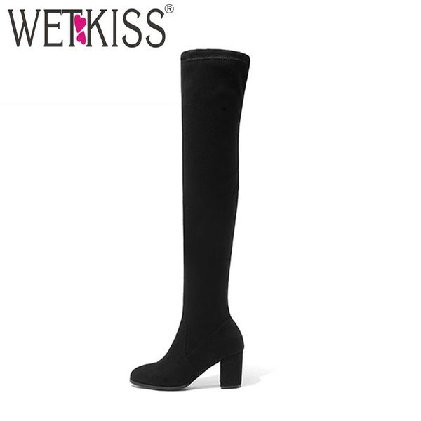boots wetkiss 2021 big size lady stretch thigh high boot women thick heels shoes woman faux suede over knee winter, Black
boots wetkiss 2021 big size lady stretch thigh high boot women thick heels shoes woman faux suede over knee winter, Black