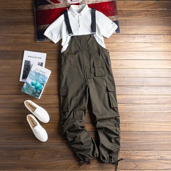 army green loose large size overalls men's hip hop street overalls solid color casual pants1, Blue
army green loose large size overalls men's hip hop street overalls solid color casual pants1, Blue