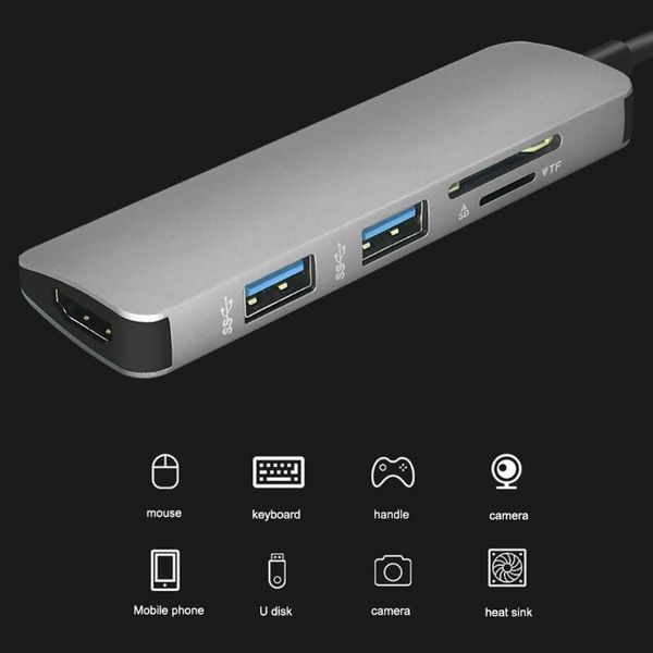 usb c hub hub to hdmi usb 3.0 sd/tf card reader adapter for pro accessories usb-c type c splitter 2 port
usb c hub hub to hdmi usb 3.0 sd/tf card reader adapter for pro accessories usb-c type c splitter 2 port