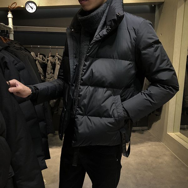 men's coat 2019 korean down winter short thickened lovers cotton padded jacket fashion, Black
men's coat 2019 korean down winter short thickened lovers cotton padded jacket fashion, Black