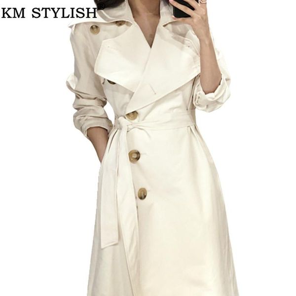 women's trench coats coat for women cloth autumn winter khaki belt long turn-down collar casual windbreaker female outwear, Tan;black
women's trench coats coat for women cloth autumn winter khaki belt long turn-down collar casual windbreaker female outwear, Tan;black