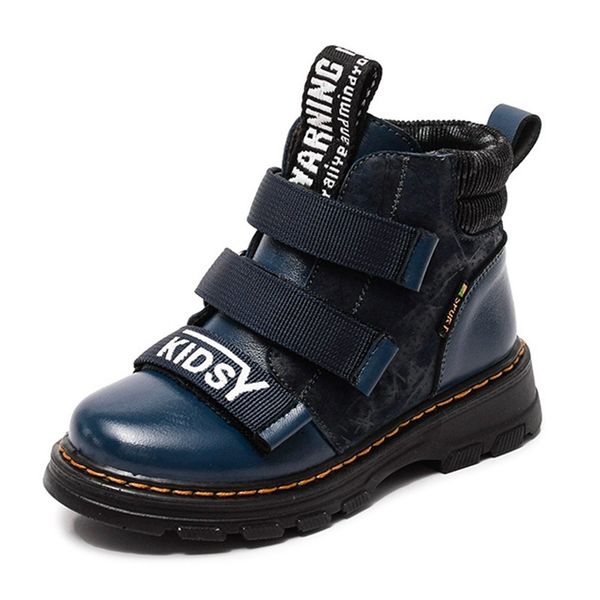 children shoes new boy genuine winter leather fashion martin student sneakers plus velvet warm kids snow boots, Black
children shoes new boy genuine winter leather fashion martin student sneakers plus velvet warm kids snow boots, Black