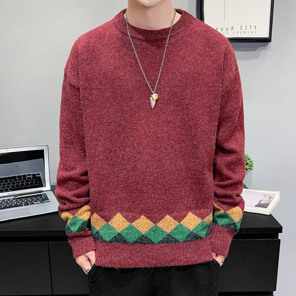 mens crewneck свитер мужчины 2020 повседневная корейская модная уличная одежда пуловеры красный сплошной цвет вязаные аргаил свободные свите, White;black
mens crewneck свитер мужчины 2020 повседневная корейская модная уличная одежда пуловеры красный сплошной цвет вязаные аргаил свободные свите, White;black