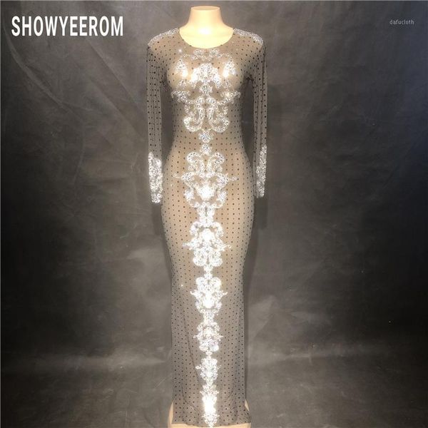women birthday celebrate costume crystals dress black mesh perspective stones long dress evening party rhinestones dresses1, Black;red
women birthday celebrate costume crystals dress black mesh perspective stones long dress evening party rhinestones dresses1, Black;red