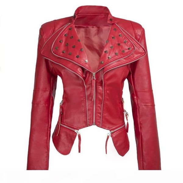 jacket for woman size s-xxxl coat fashion short leather rivet jacket good price plus leather coat, Black
jacket for woman size s-xxxl coat fashion short leather rivet jacket good price plus leather coat, Black
