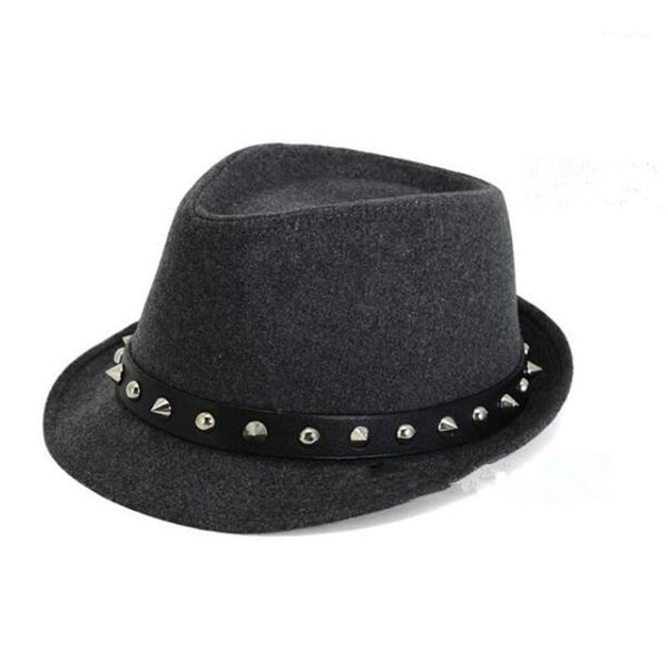 fedora wool hat for women men punk rivet ribbon elegant lady dad winter autumn wide brim jazz godfather sombrero caps h31, Blue;gray
fedora wool hat for women men punk rivet ribbon elegant lady dad winter autumn wide brim jazz godfather sombrero caps h31, Blue;gray