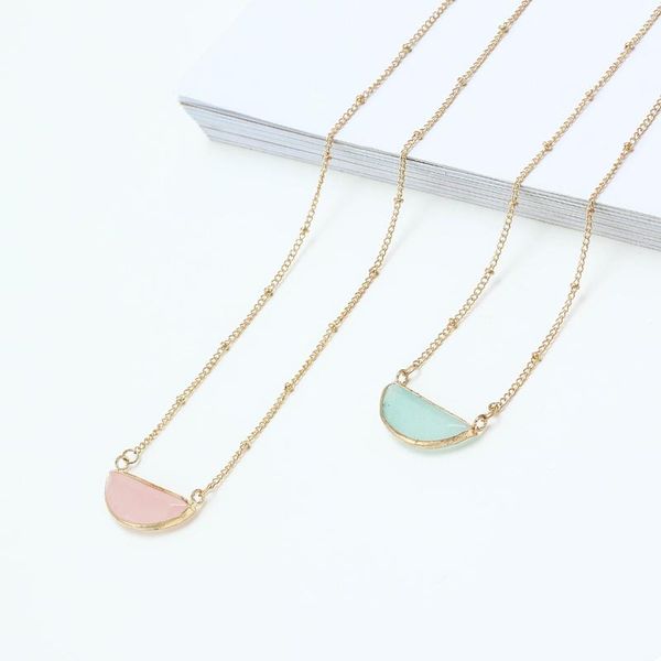 chains doreen box sweet women pendant necklace gold color light green/pink half round party jewelry 40cm(15 6/8") long, 1 piece, Silver
chains doreen box sweet women pendant necklace gold color light green/pink half round party jewelry 40cm(15 6/8") long, 1 piece, Silver