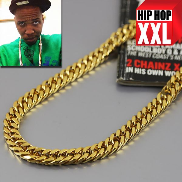 quality goods 11mm crude 92cm long 24k plating hip hop necklace young jeez jay-z cuban chains, Golden;silver
quality goods 11mm crude 92cm long 24k plating hip hop necklace young jeez jay-z cuban chains, Golden;silver