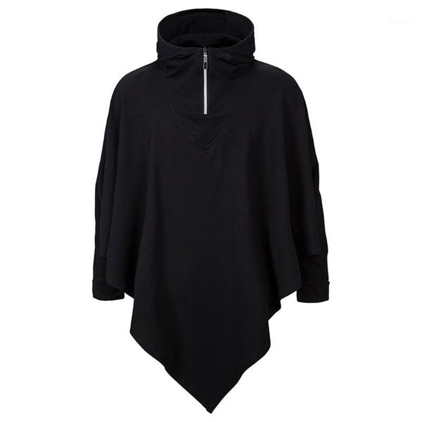 feitong men's autumn and winter trend new handsome solid color dark cloak loose sweater1, Tan;black
feitong men's autumn and winter trend new handsome solid color dark cloak loose sweater1, Tan;black