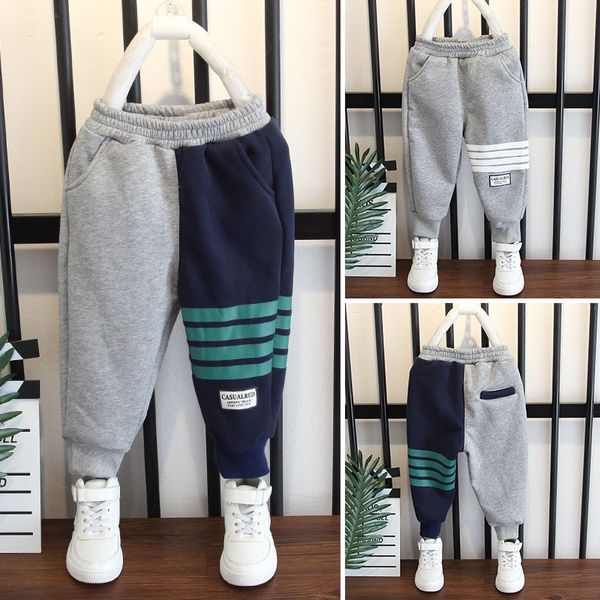 boys' plush autumn 2020 new baby winter foreign style thickened sports pants children's handsome trend, Blue;gray
boys' plush autumn 2020 new baby winter foreign style thickened sports pants children's handsome trend, Blue;gray