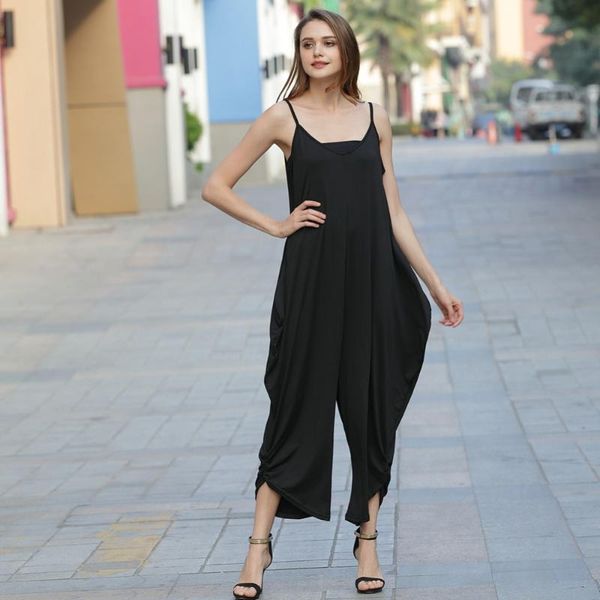 women's jumpsuits & rompers plus size summer women casual sleeveless deep v neck backless spaghetti strap loose, Black;white
women's jumpsuits & rompers plus size summer women casual sleeveless deep v neck backless spaghetti strap loose, Black;white