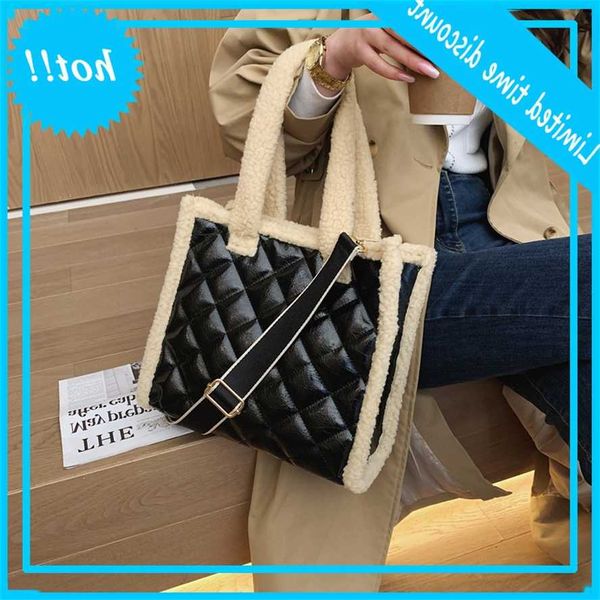 fashion lamswol pu patchwork handling tasks 2021 winter new ladies handbags soft pluche crossbody task for women
fashion lamswol pu patchwork handling tasks 2021 winter new ladies handbags soft pluche crossbody task for women