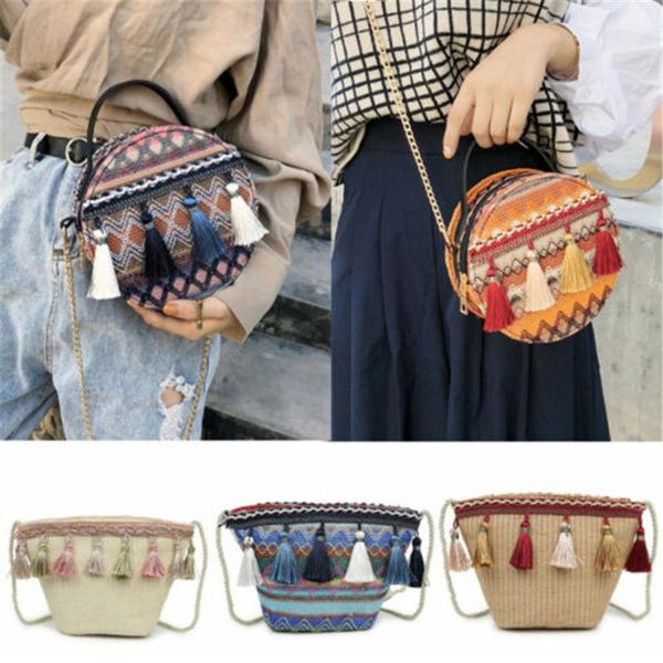 2020 brand new fashion beach straw woven bags rattan basket shoulder bag round handbag 
2020 brand new fashion beach straw woven bags rattan basket shoulder bag round handbag