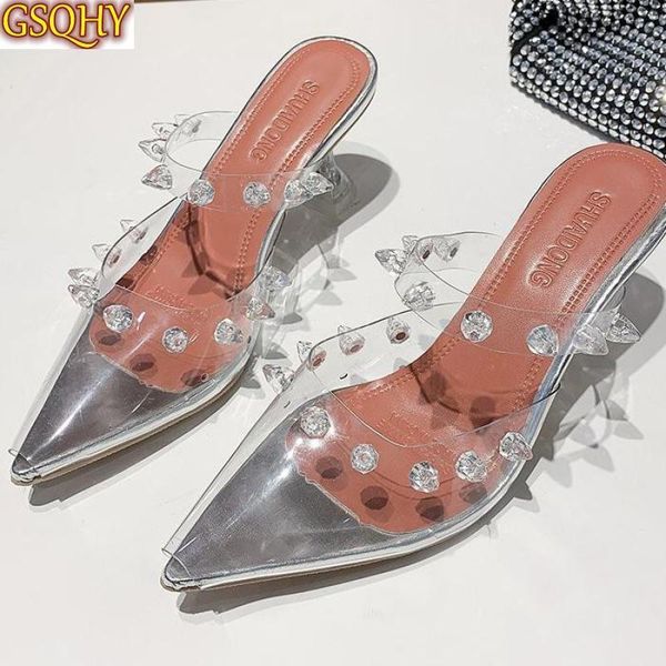 slippers pvc transparent crystal shoes woman high heel sandals clear mules zapatillas mujer casa ladies, Black
slippers pvc transparent crystal shoes woman high heel sandals clear mules zapatillas mujer casa ladies, Black
