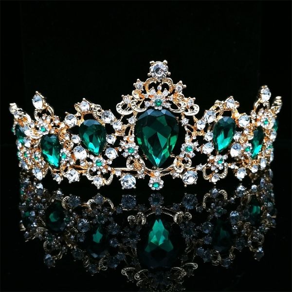 baroque vintage green royal tiara crowns bride blue red queen crown gold bridal headband wedding tiara for women hair jewelry y200409, Slivery;golden
baroque vintage green royal tiara crowns bride blue red queen crown gold bridal headband wedding tiara for women hair jewelry y200409, Slivery;golden