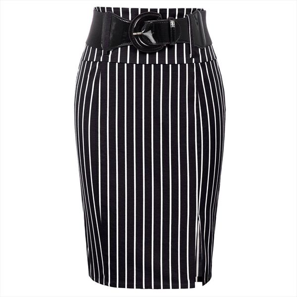 belle poque business skirt women pinstripe high waist belt hips wrapped knee bodycon pencil fit skirt office lady work skirts, Black
belle poque business skirt women pinstripe high waist belt hips wrapped knee bodycon pencil fit skirt office lady work skirts, Black