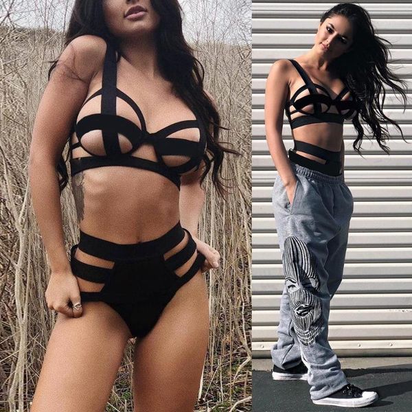 bikinis set swimwear women biquini swimsuit bikini high waist bandage swimming hollow out bathing suit beach wear1
bikinis set swimwear women biquini swimsuit bikini high waist bandage swimming hollow out bathing suit beach wear1