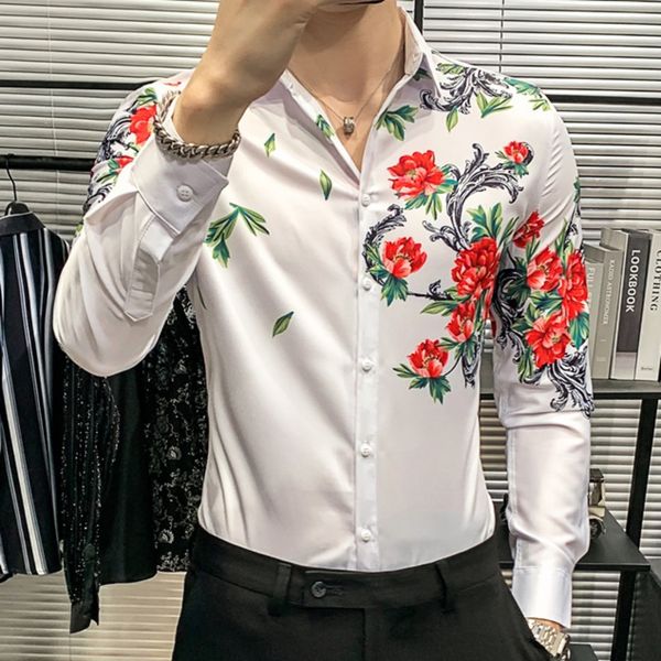 2020 in luxury dressed shirt flower printing men's long sleeve fine floral fitting shirts social party spring jknk, White;black
2020 in luxury dressed shirt flower printing men's long sleeve fine floral fitting shirts social party spring jknk, White;black