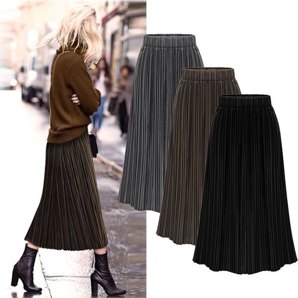 gold velvet skirt women m-5xl plus size office lady skirts solid empire pleasted big swing skirt y200326, Black
gold velvet skirt women m-5xl plus size office lady skirts solid empire pleasted big swing skirt y200326, Black