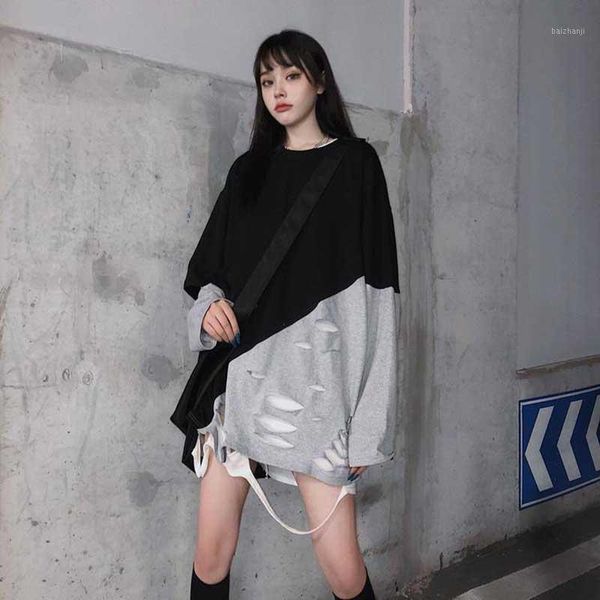 nicemix 2019 autumn contrast color patchwork t shirts hole harajuku long sleeve o-neck t-shirt women men causal tees1, White
nicemix 2019 autumn contrast color patchwork t shirts hole harajuku long sleeve o-neck t-shirt women men causal tees1, White