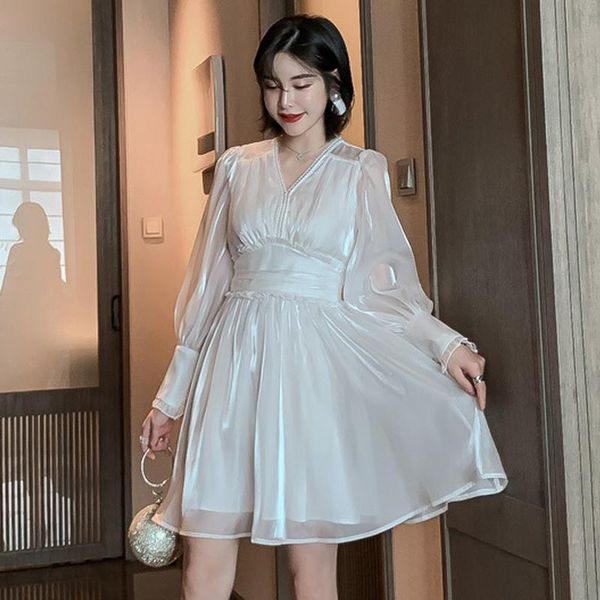casual dresses autumn woman dress long sleeve solid color open back v-neck lantern sleeves fashion fall 2021 women clothing, Black;gray
casual dresses autumn woman dress long sleeve solid color open back v-neck lantern sleeves fashion fall 2021 women clothing, Black;gray