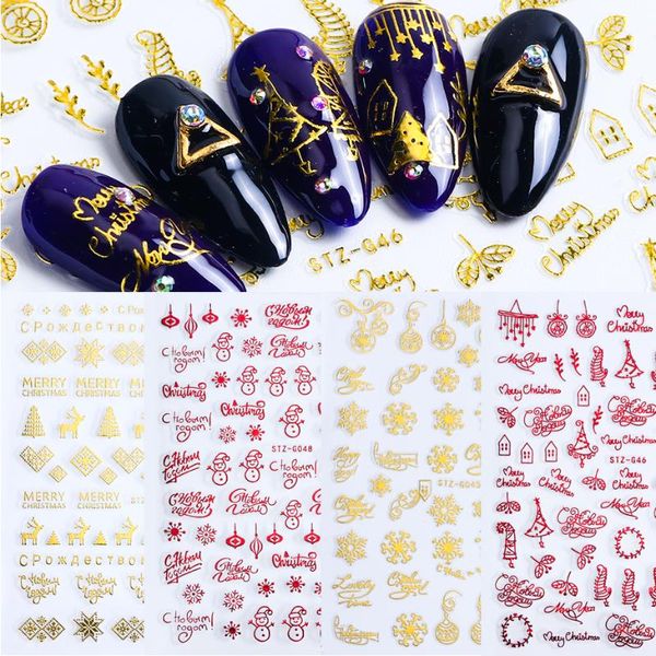 1pcs 3d christmas nail stickers snowflake laser red gold slider for nails elk letter wraps adhesive decoration g041-049-1, Black
1pcs 3d christmas nail stickers snowflake laser red gold slider for nails elk letter wraps adhesive decoration g041-049-1, Black