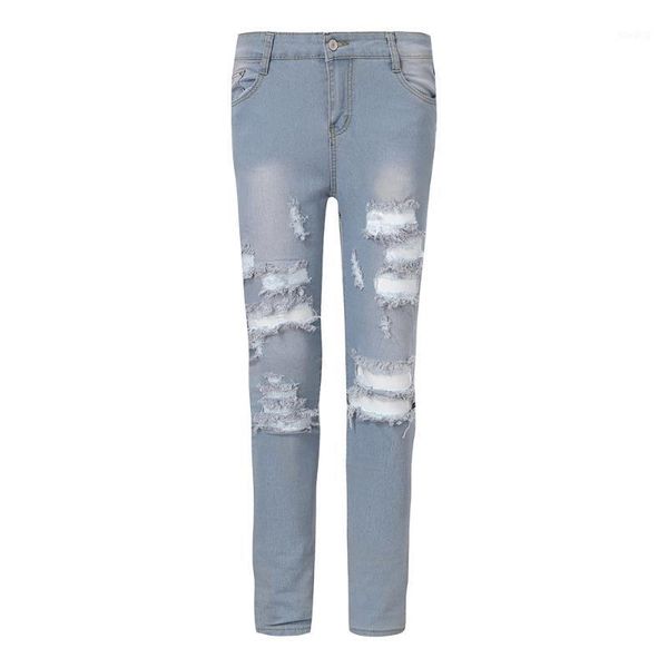 fashion stretchy ripped jeans lady skinny denim pants trousers female high waist spring autumn pencil jeans #f51, Blue
fashion stretchy ripped jeans lady skinny denim pants trousers female high waist spring autumn pencil jeans #f51, Blue