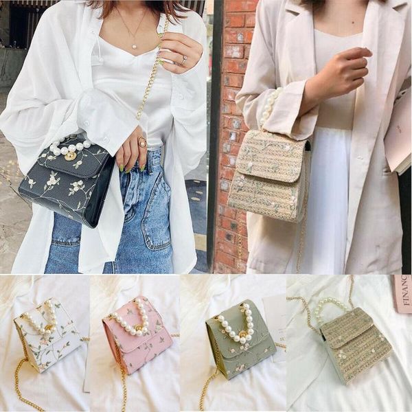 women leather pearl handle clutch shoulder bag chain handbag travel tote mini shoulder bag pu leather pearl flower chain
women leather pearl handle clutch shoulder bag chain handbag travel tote mini shoulder bag pu leather pearl flower chain