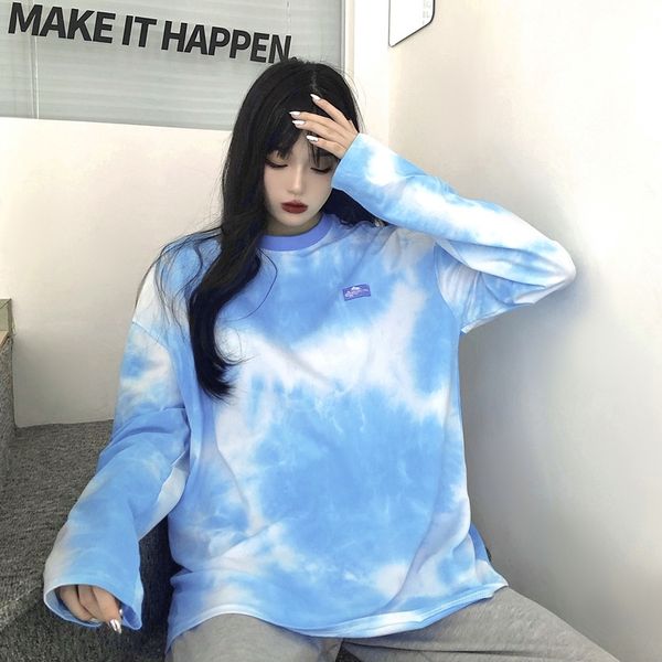 z7t2d 2020 new autumn women's lazy clothes style shirt ttie shirtdye loose casual csxyj shirt long sleeve t-shirt bottoming, White
z7t2d 2020 new autumn women's lazy clothes style shirt ttie shirtdye loose casual csxyj shirt long sleeve t-shirt bottoming, White