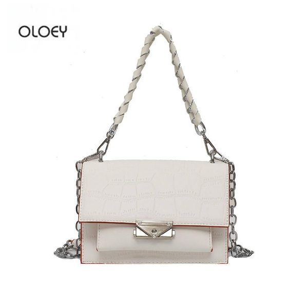 oloey bags for women new fashion shoulder bag crocodile pattern small square bag handbag woven chain crossbody
oloey bags for women new fashion shoulder bag crocodile pattern small square bag handbag woven chain crossbody