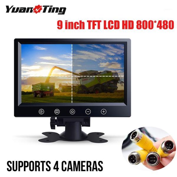 car video yuanting 9 inch hd quad split 4ch lcd monitor for bus trailer caravan vehicle backup rear view camera 4 pin system 12v/24v1
car video yuanting 9 inch hd quad split 4ch lcd monitor for bus trailer caravan vehicle backup rear view camera 4 pin system 12v/24v1
