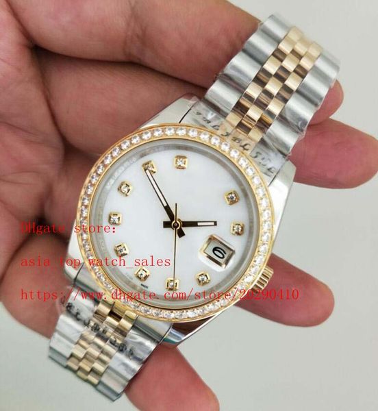 two tones 278288 40mm diamond bezel sapphire glass asia 2813 movement auto date mechnaical automatic elling mens watches, Slivery;brown
two tones 278288 40mm diamond bezel sapphire glass asia 2813 movement auto date mechnaical automatic elling mens watches, Slivery;brown