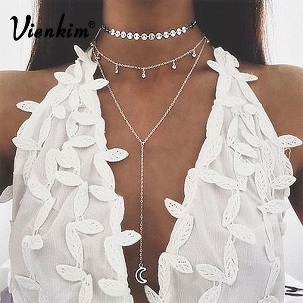 vienkim 2018 new bohemia многослойное ожерелье вафли цепи кристалл подвеска луна ожерелье слоистые этнические женщины подарок еврей wmtrjv, Golden;silver
vienkim 2018 new bohemia многослойное ожерелье вафли цепи кристалл подвеска луна ожерелье слоистые этнические женщины подарок еврей wmtrjv, Golden;silver