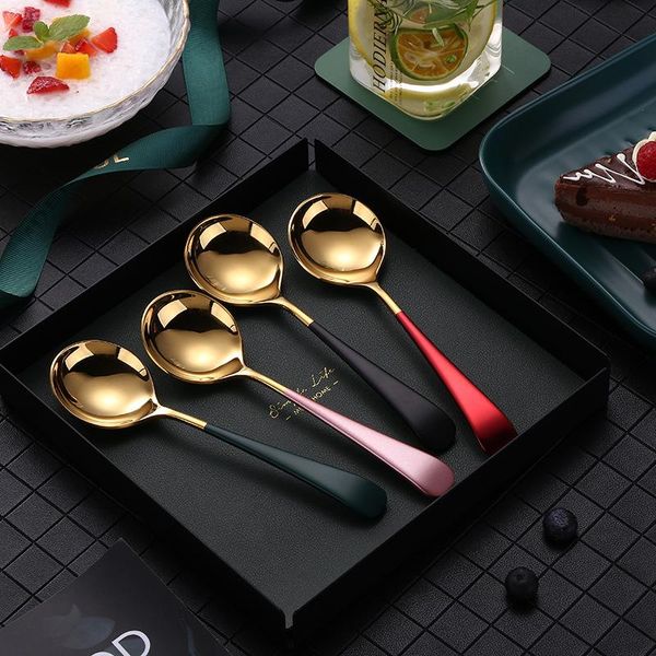spoons 4pieces soup spoon round stainless steel tableware kids children bouillon flatware silverware cultery
spoons 4pieces soup spoon round stainless steel tableware kids children bouillon flatware silverware cultery