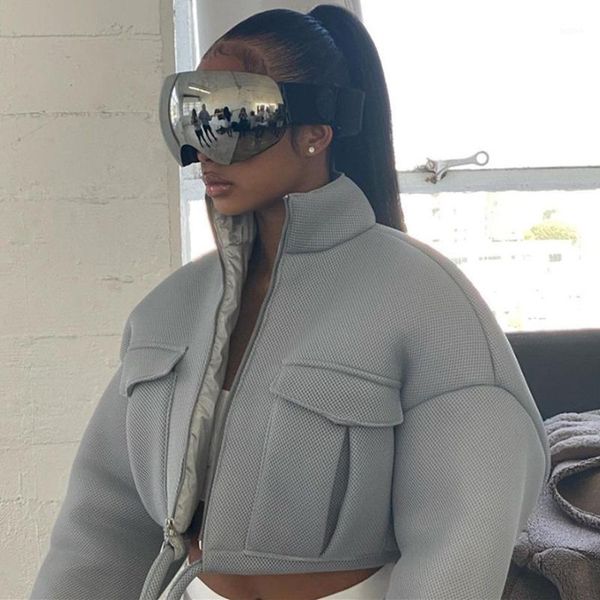 sisterlinda spring autumn y2k bubble puffer thin jacket women coats outerwear zipper drawstring femme slim short jackets 0211, Black;brown
sisterlinda spring autumn y2k bubble puffer thin jacket women coats outerwear zipper drawstring femme slim short jackets 0211, Black;brown