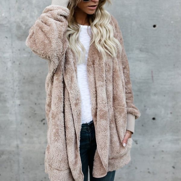 fashion women autumn winter plush hooded sweatershirt coats long sleeve warm cardigan outwear jacket blusas plus size 3xl, Black
fashion women autumn winter plush hooded sweatershirt coats long sleeve warm cardigan outwear jacket blusas plus size 3xl, Black