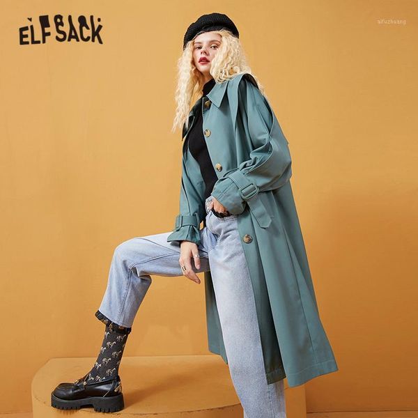elfsack green solid single breasted casual women trench coat,2020 autumn elf pure full sleeve korean office ladies daily outwear1, Tan;black
elfsack green solid single breasted casual women trench coat,2020 autumn elf pure full sleeve korean office ladies daily outwear1, Tan;black