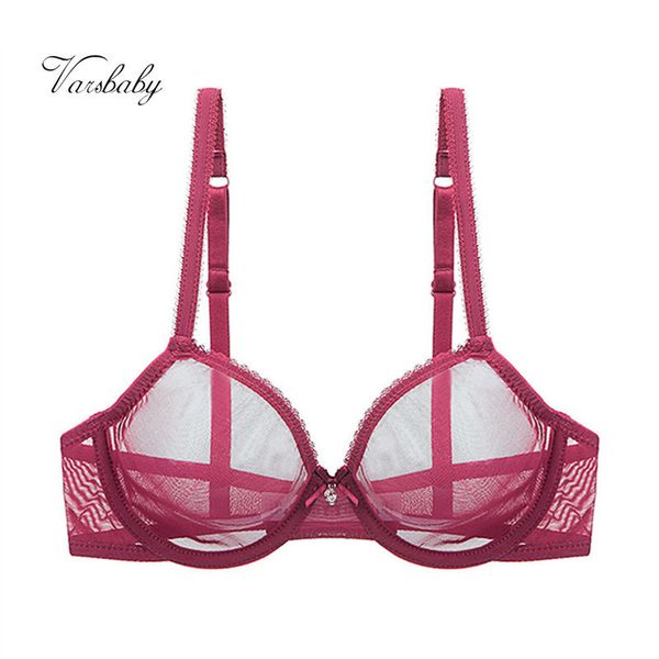 varsbaby women's unlined underwear transparent 3/4 cup yarn lace underwire solid bras 201202, Red;black
varsbaby women's unlined underwear transparent 3/4 cup yarn lace underwire solid bras 201202, Red;black