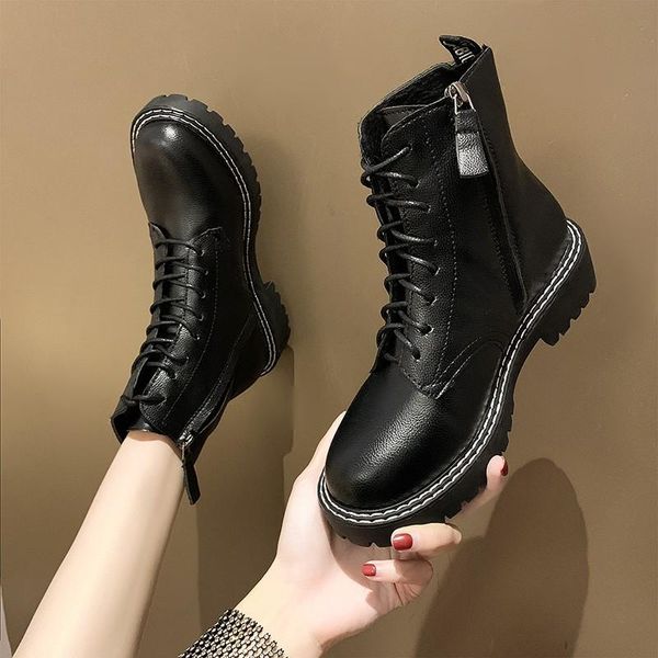 women martin boots fashion lace-up warm snow boots female ankle pu leather platform women winter shoes black botas mujer
women martin boots fashion lace-up warm snow boots female ankle pu leather platform women winter shoes black botas mujer