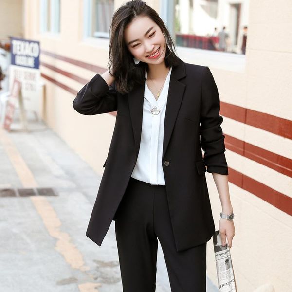 black pant suit women 2020 autumn winter elegant long-sleeve notched jacket and pants two piece set formal business overalls1, White
black pant suit women 2020 autumn winter elegant long-sleeve notched jacket and pants two piece set formal business overalls1, White