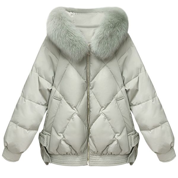 women's short jacket 2020 winter new fashion fur collar white duck down jackets abrigo mujer casual hooded parka overcoat, Black
women's short jacket 2020 winter new fashion fur collar white duck down jackets abrigo mujer casual hooded parka overcoat, Black