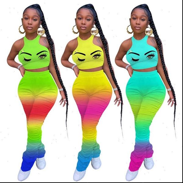 womens and pants set sleeveless 2021 fashion casual cartton print ladies two piece set womens sportswear jogger set s 4xl, Gray 
womens and pants set sleeveless 2021 fashion casual cartton print ladies two piece set womens sportswear jogger set s 4xl, Gray