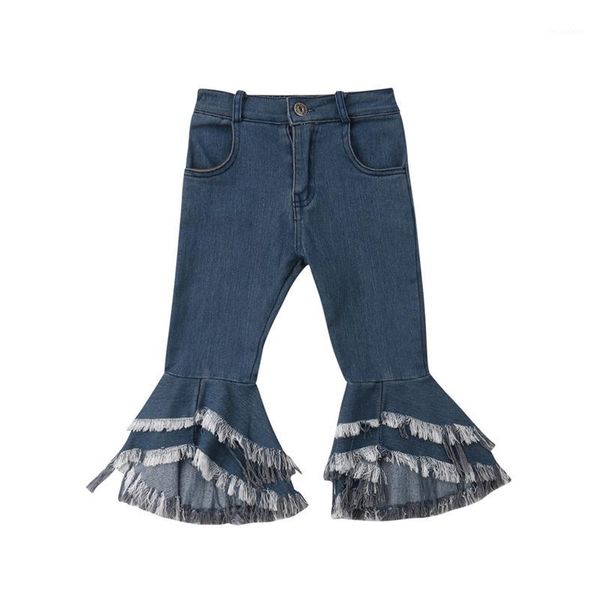 jeans kid girl summer casual flared tassels denim pants elastic trousers baby jean infant clothing1, Blue
jeans kid girl summer casual flared tassels denim pants elastic trousers baby jean infant clothing1, Blue