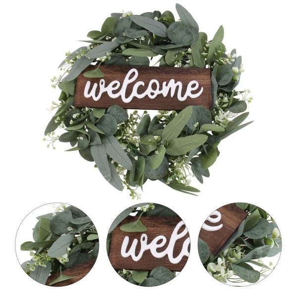 decorative flowers & wreaths 1pc welcome wreath exquisite wall hanging decor for home
decorative flowers & wreaths 1pc welcome wreath exquisite wall hanging decor for home
