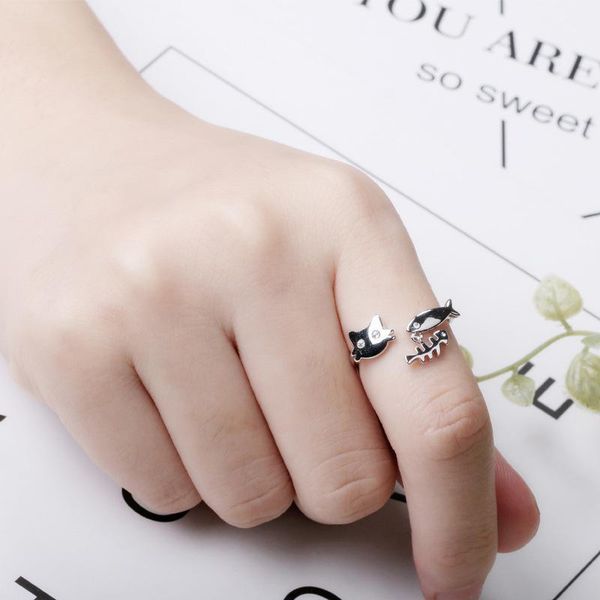 wedding rings lovely cute fish and cat charm polish open ring for women resizable engagement, Slivery;golden
wedding rings lovely cute fish and cat charm polish open ring for women resizable engagement, Slivery;golden