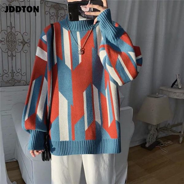 men's sweaters jddton autumn winter casual patckwork sweater harajuku knitwear round neck pullovers male loose fashion streetwear je601, White;black
men's sweaters jddton autumn winter casual patckwork sweater harajuku knitwear round neck pullovers male loose fashion streetwear je601, White;black