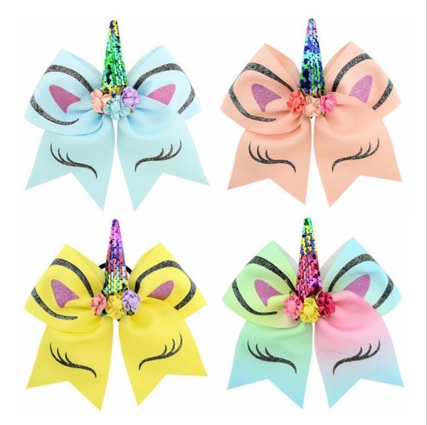 factory3h4fsequin shipping 5pcs 7-8'' girl large party unicorn hair bows with elastic band ponytail holder for cheer
factory3h4fsequin shipping 5pcs 7-8'' girl large party unicorn hair bows with elastic band ponytail holder for cheer