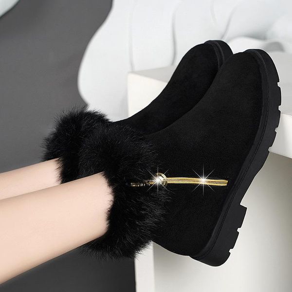snow boots women 2020 winter new thick-soled boots short tube women's shoes plus velvet winter warm short cotton shoes, Black
snow boots women 2020 winter new thick-soled boots short tube women's shoes plus velvet winter warm short cotton shoes, Black