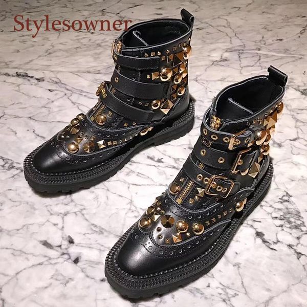 2021 rivet selling round toe color block high heel metal belt buckle strappy square rivet temperament show women's boots, Black
2021 rivet selling round toe color block high heel metal belt buckle strappy square rivet temperament show women's boots, Black